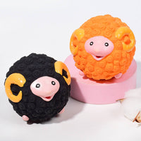 Latex Sheep Ball Boredom Relief Latex Creature Toy Interactive Play for Dogs