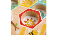 Wooden Bee Color Matching Game Attention Training Beehive Color Sort Board Safe