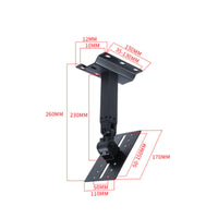 Universal Swivel Speaker Bracket 2 Mm Thick Rotating Speaker Bracket Rotatable