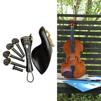 Tailpiece Chinrest Pegs Endpin Set Warm Tone Violin Accessory Kit Stable Tuning