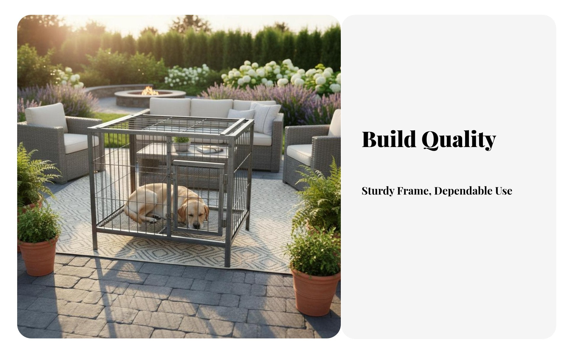 robustDuty Construction fused reinforcing bar enclosure Sturdy Frame Outdoor Wire Pen with cover Weather-Resistant Dog Kennel dependable-locking for Breeders, Backyard, Garden, Patio, Garage