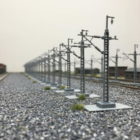 12 Pieces Model Railway Catenary Mast Realistic Intricate for Hobbyists