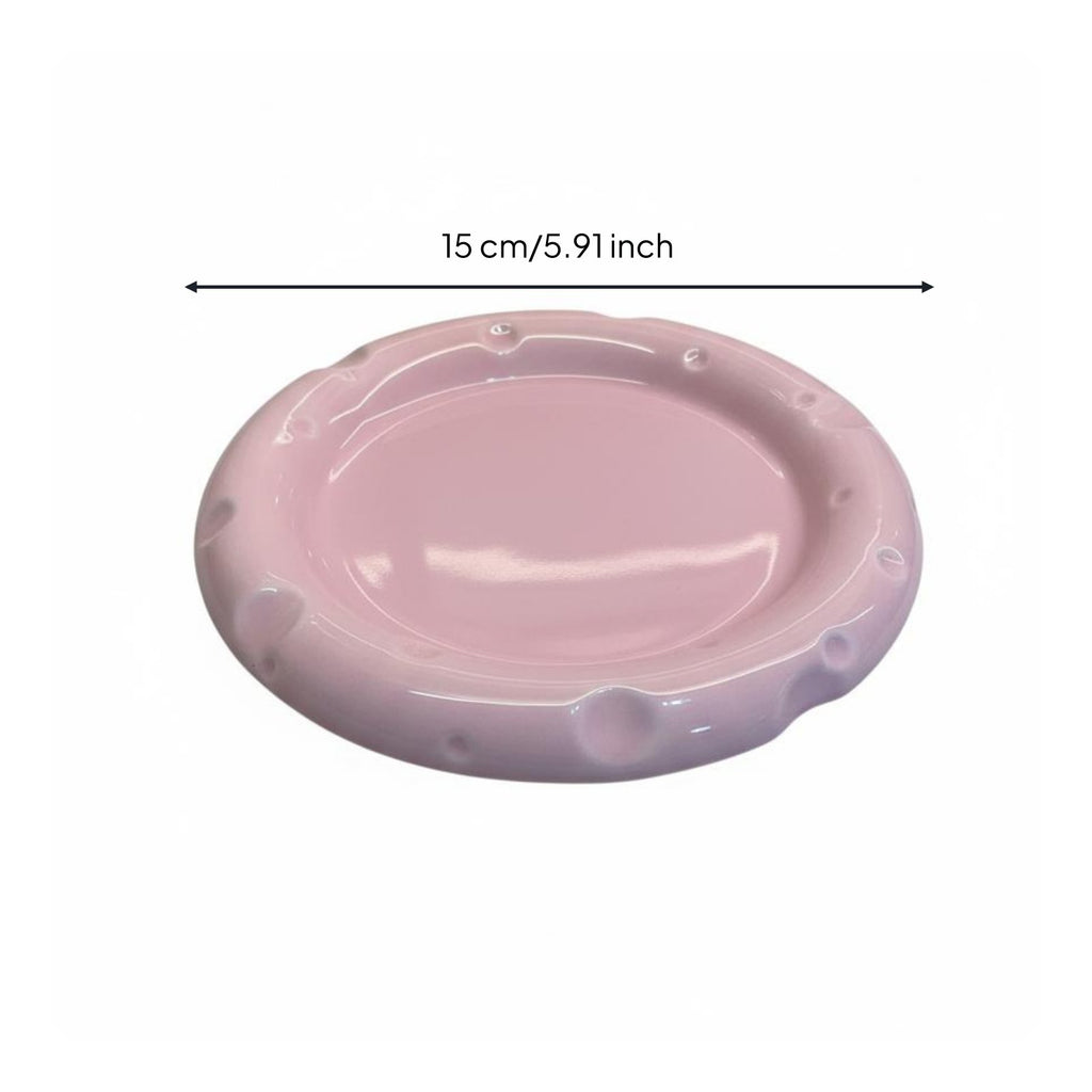 Cheese Design Pet Bowl Whisker Friendly Raised Ceramic Cat Dish Easy to Clean Shallow Cat Food Bowl for Kittens, Small Dogs