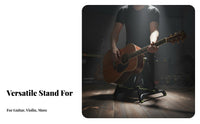 Foldable Guitar Stand Compact Folding Guitar Stand Lightweight for Traveling Artists, Beginners, Travel, Studio, Stage Performance