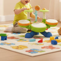 Children's Jazz Drum Toy Educational Kids Drum Set Safe ABS Material