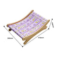 Wooden Pet Lounge Chair Waterproof Elevated Cooling Pet Bed Scratch Resistant