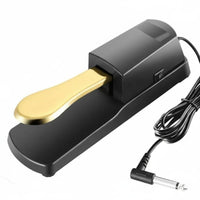 Sustain Pedal Polarity Switch Electronic Piano Foot Pedal 6.5mm Jack Synthesizer Footswitch for Home Studio