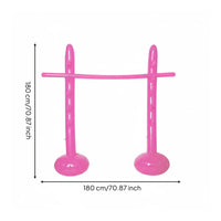 Inflatable High Jump Game Promotes Active Play Portable Party Bend-and-Lower Kit