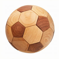 Soccer Ball Ornament Decorative Wooden Soccer Ornament No Celebration Decor for Display