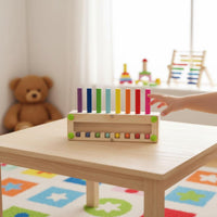 Color Matching Game Hand-Eye Coordination Wooden Peg Board Toy Early Education