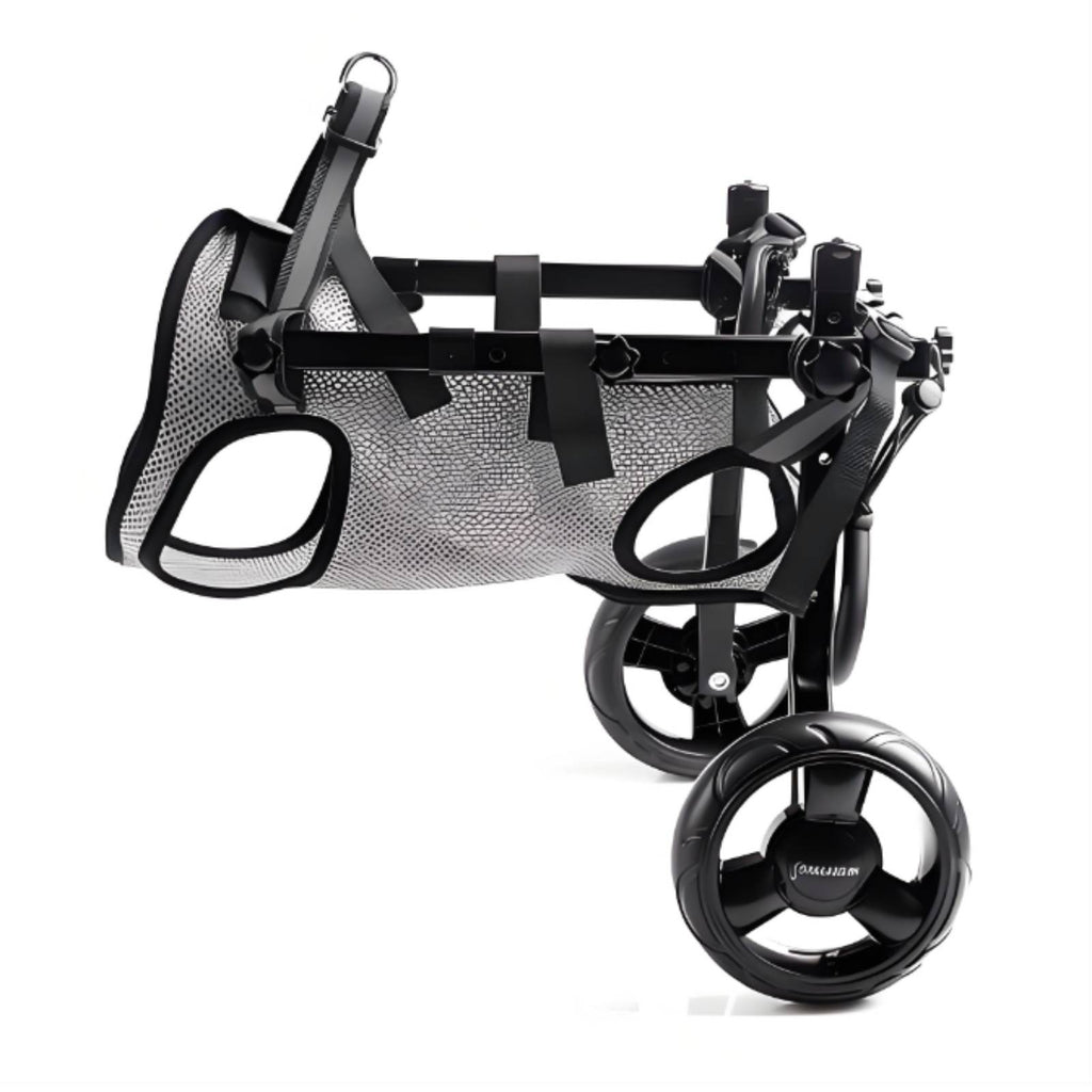 Adjustable Dog Wheelchair Mesh Textile Dog Wheelchair Support Cart Harness-Style