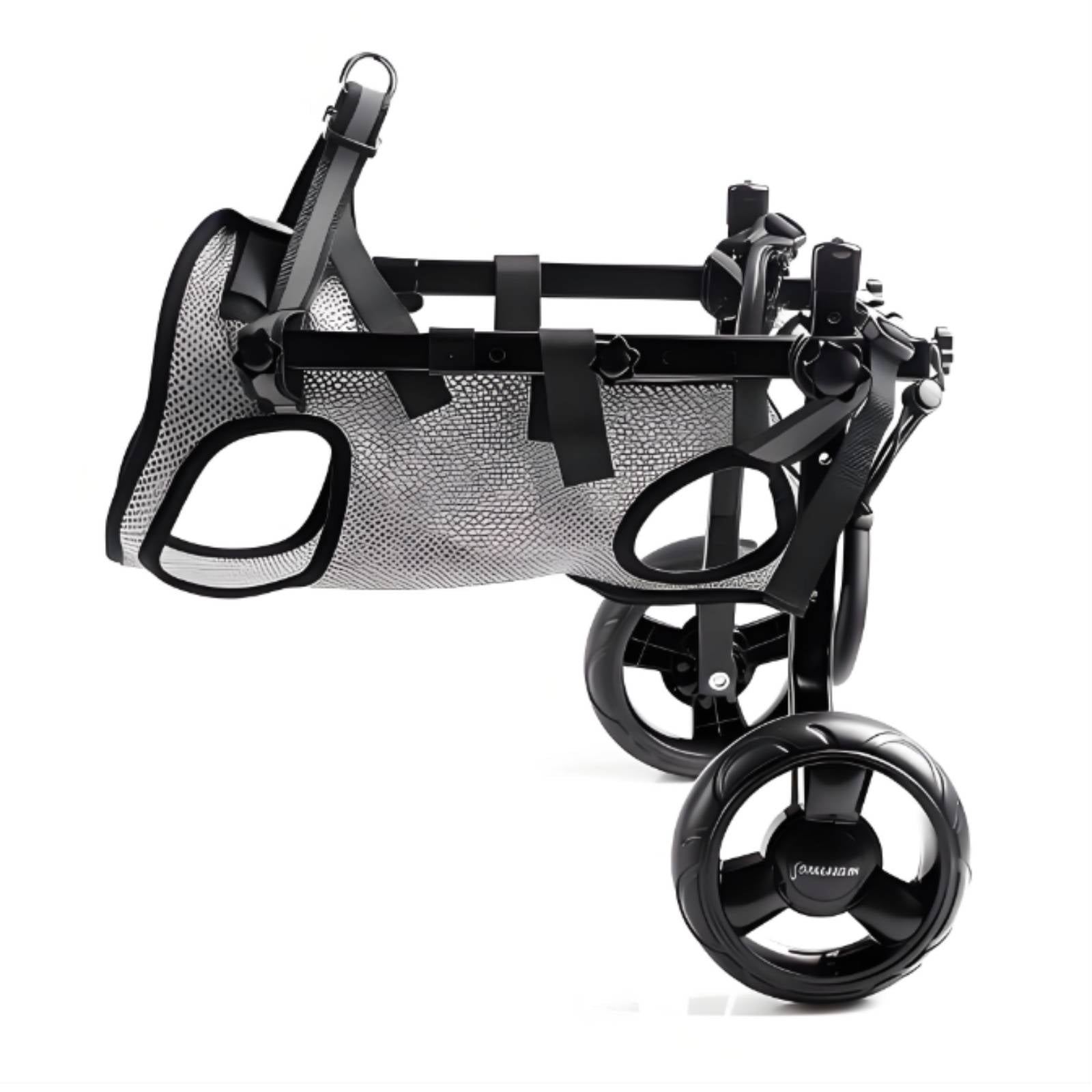 Adjustable Dog Wheelchair Mesh Textile Dog Wheelchair Support Cart Harness-Style