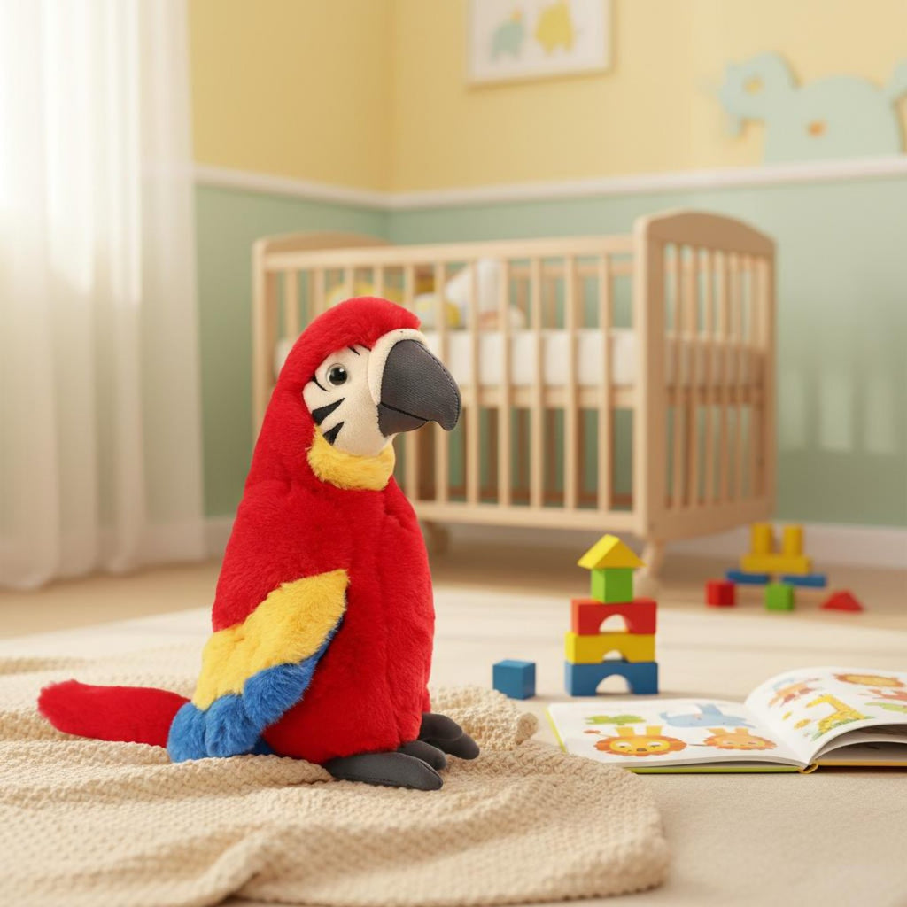 Parrot Soft Toy Soft and Cute Soft Bird Toy Skin-Friendly Material for Children