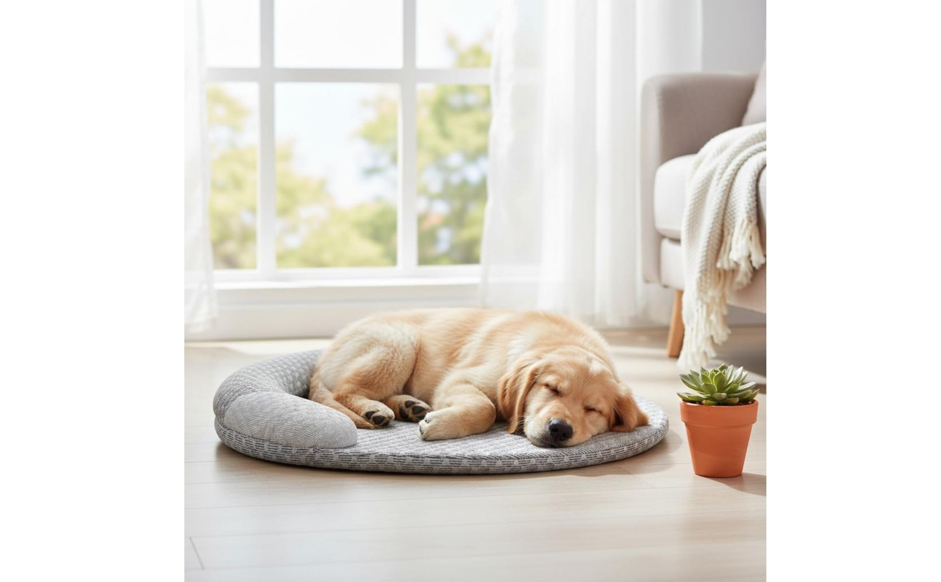 Cooling Pet Bed Mat Raised Rim Pet Cooling Mat Cushioned