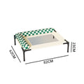 Breathable Mesh Dog Cot Removable Cover Raised Feline Bed for Cats