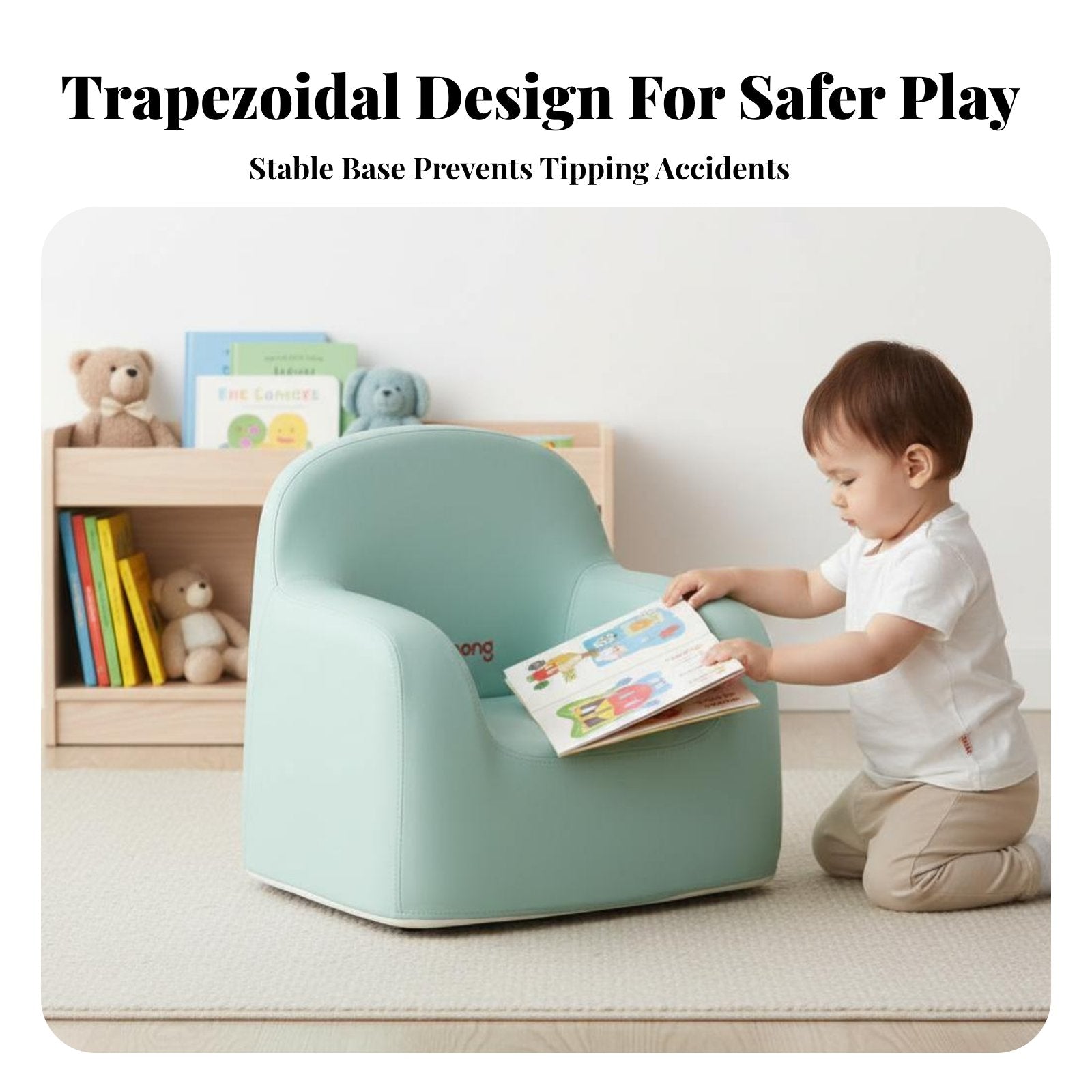 Plush Crown Seat Cute Cartoon design Kids Armchair Supportive spinerest