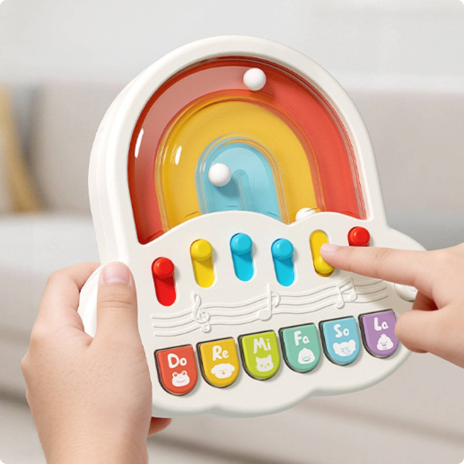 Marble Piano Toy Educational Kids Keyboard Piano Colorful for Young Children