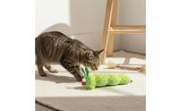 Soft Fabric Toy Interactive Play Chenille Cat Pillow for Kittens