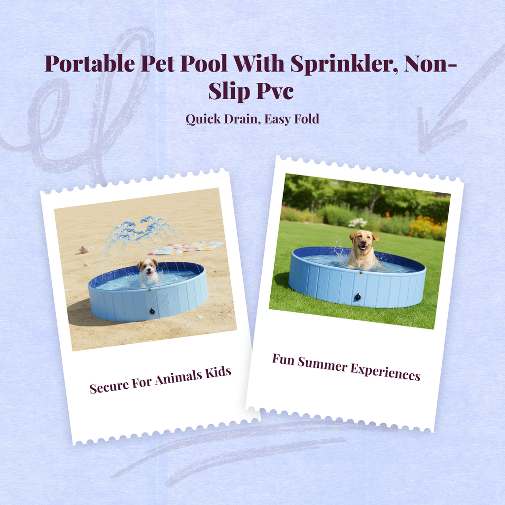 Leakproof foldable PVC pet pool