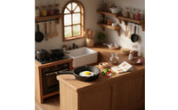 Simulation Cooking Pan Model Realistic Design Miniature Frying Pan for Hobbyists