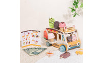 Wooden Ice Cream Truck Encourages Imaginative Play Shape Sorter Food Truck