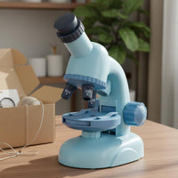 Children Microscope Kit Calibration Kids Microscope Set Easy to Use