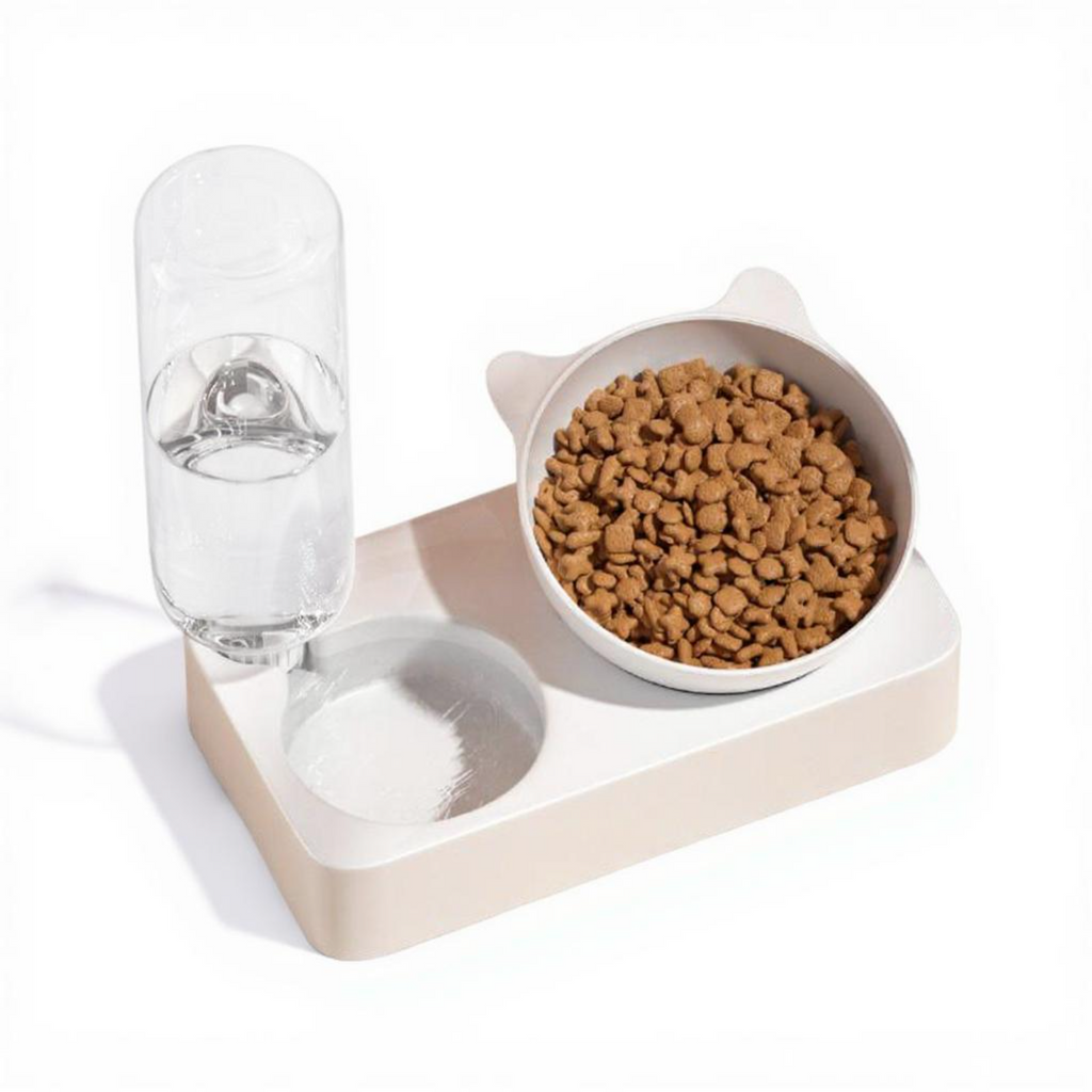 Raised non-slip pet waterer