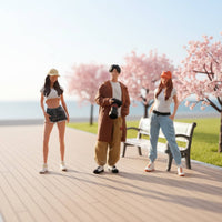 Travel Photography Doll Set Collectible Gift Mini Travel Photo Figures