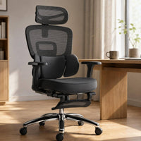 Ergonomic Office Chair Padded Armrests Support Chair Aluminum Alloy Frame