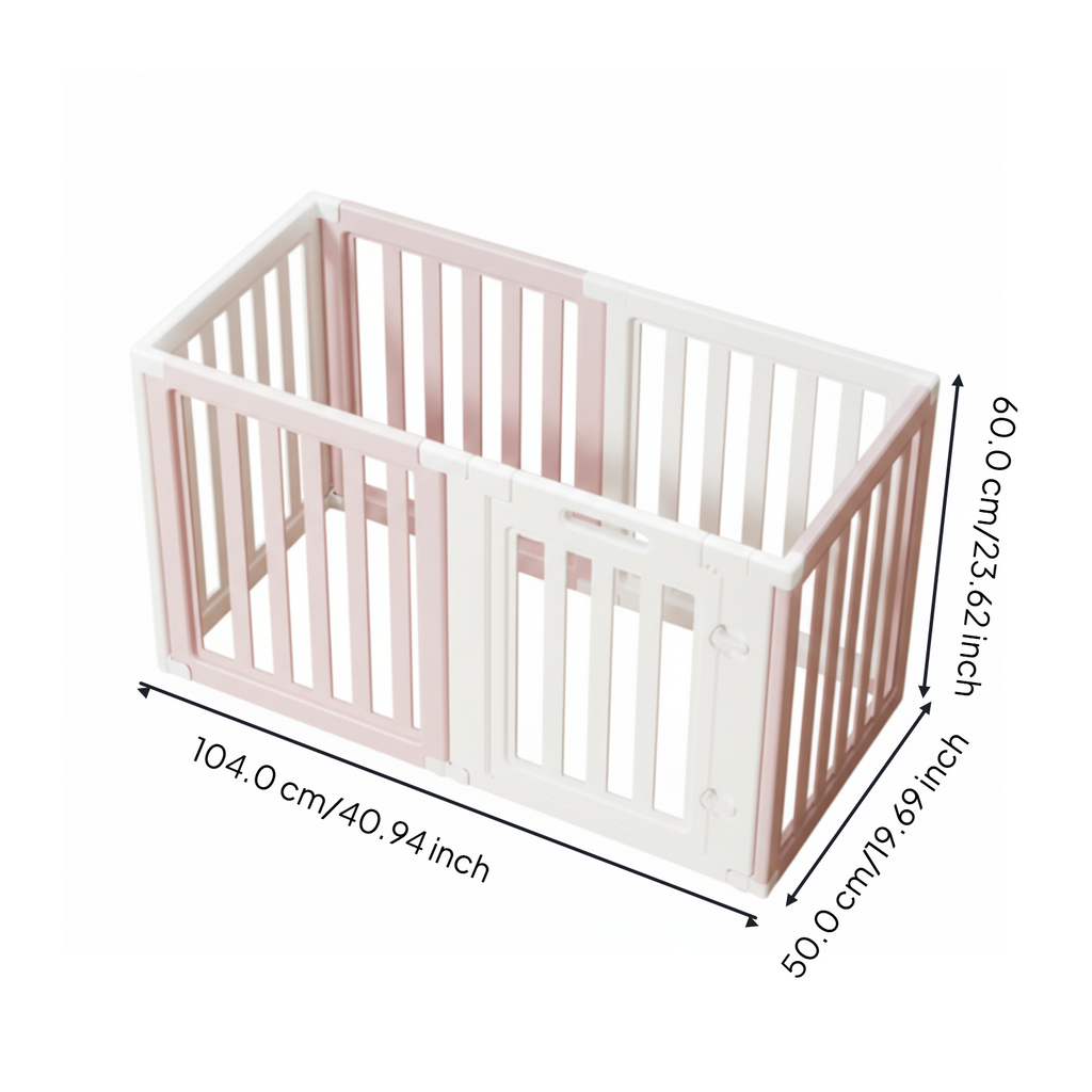Expandable dog playpen, easy setup