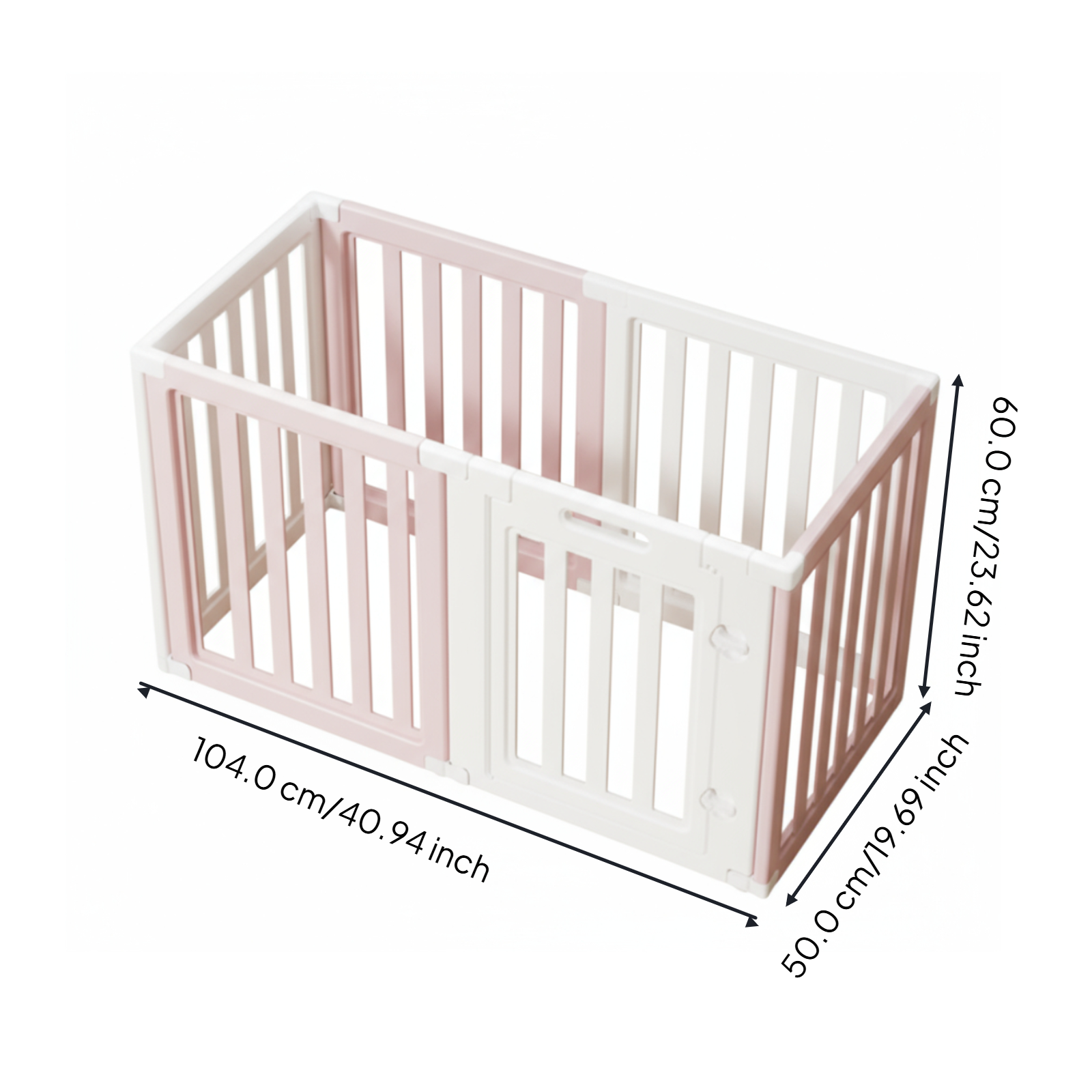 Expandable dog playpen, easy setup