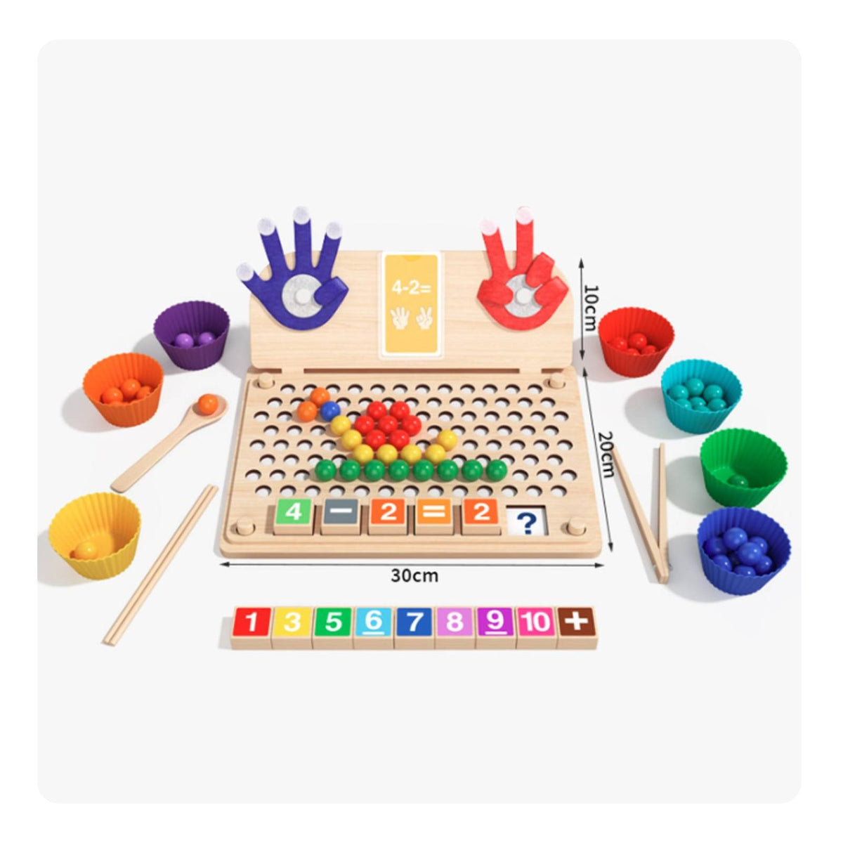 Arithmetic Teaching Aid Develops Fine Movement Skills Counting Learning Toy