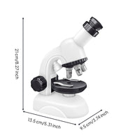 1200X Zooming Device Kit with Sample Slides Children's Science Zooming Device Set DIY Sample Making for Students, Home Study