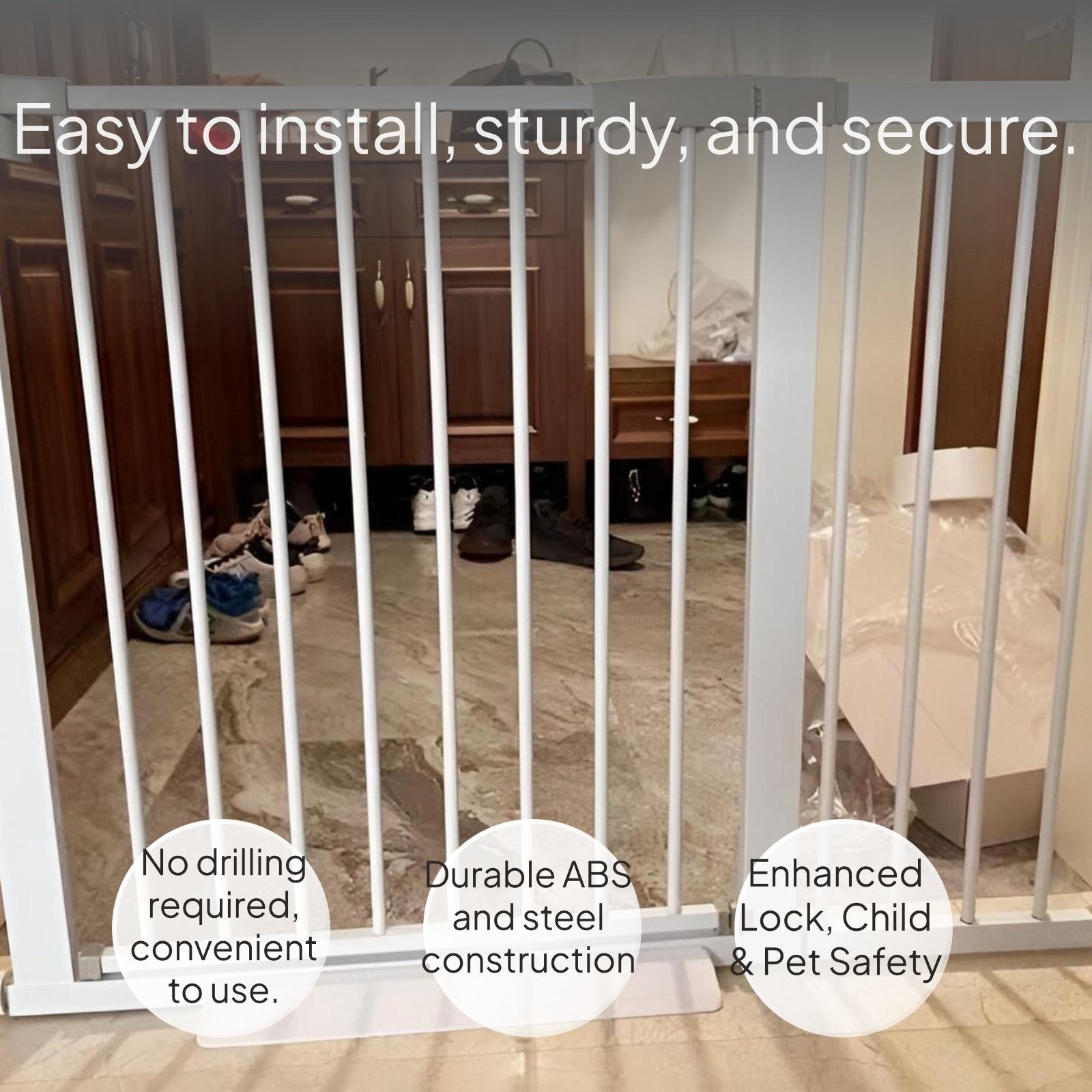 Safety Gate Accessory Set for Child and Pet Barriers