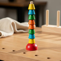 Counting Peg Board Toy Wood Child-Led Counting Board Screenunrestricted Play