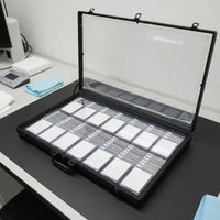 Graded Card Display Case Shielded Foam Interior Graded Card Case Portable Design for Collectors, Travel