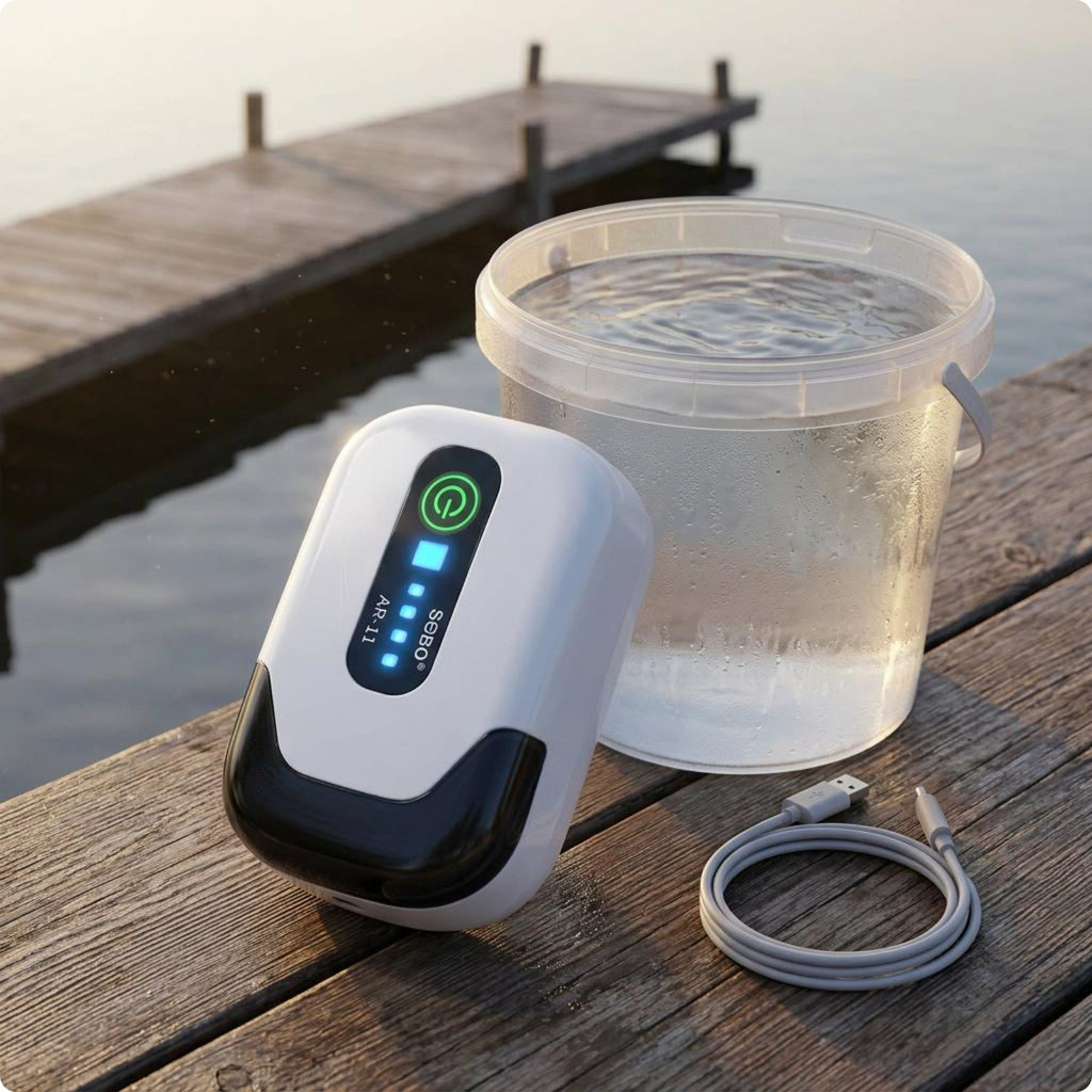 Portable Aquarium Air Pump Compact Pet Supply Energy Saving for Outdoor Fishing