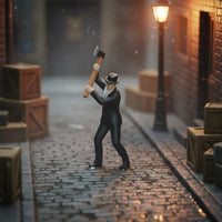 1:64 Scale Man Figure Hand-Painted Axe Man Figurine