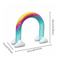 Rainbow Sprinkler Arch Easy Setup Inflatable Arch Sprinkler Backyard Fun