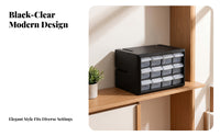 Impact-Resistant Compact Small Parts Storage Cabinet 12-Drawer Parts Organizer