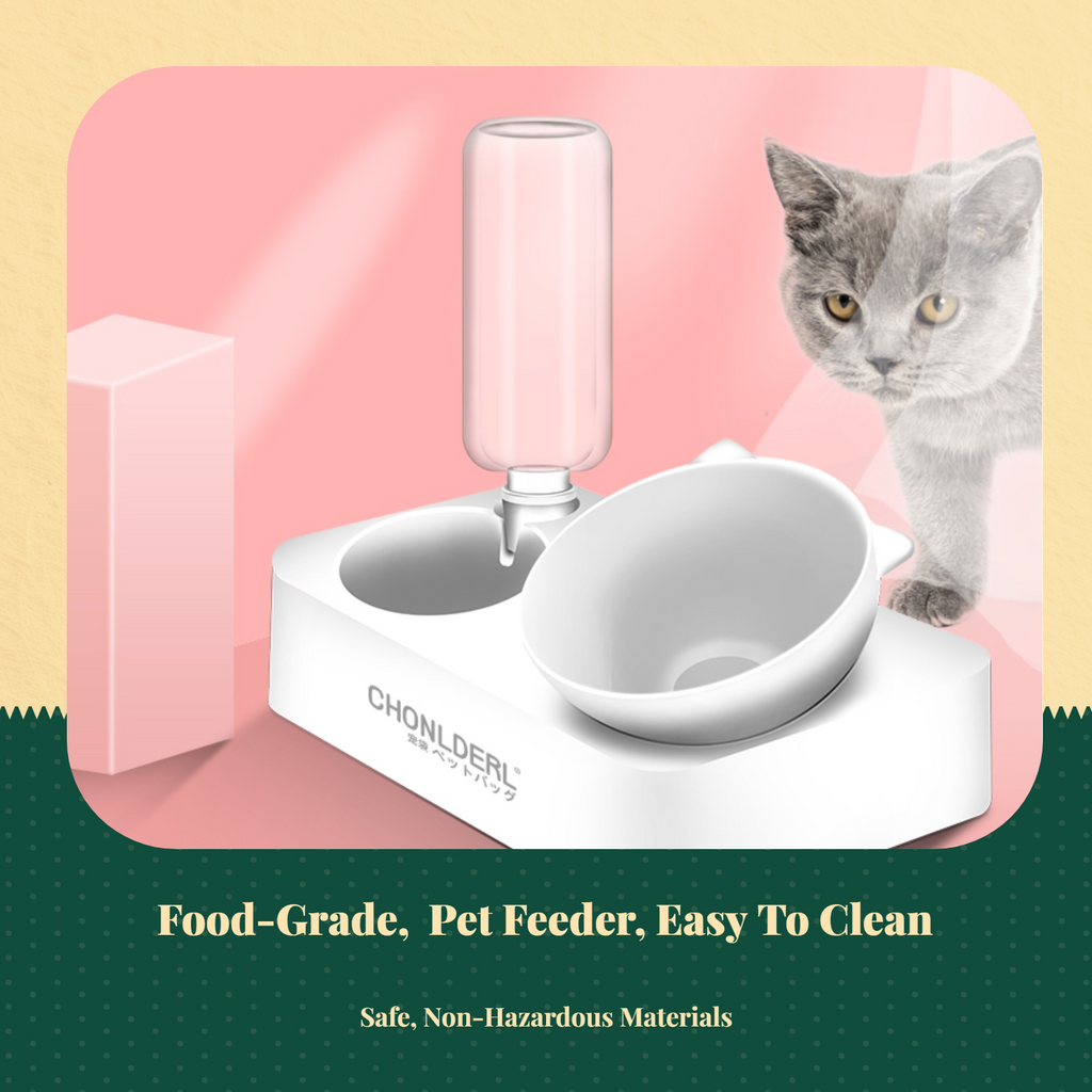 Raised non-slip pet waterer
