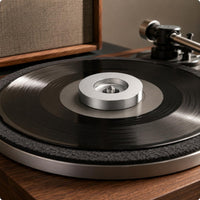 45 RPM Adapter Machined Metal Audio Accessory Round Circle