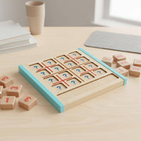 Sudoku Puzzle Game Set Wood Sudoku Board Paint Math Learning Toy for Preschoolers
