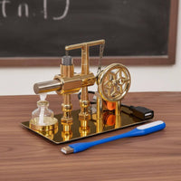 Stirling Engine Model Educational Engine Generator Model Metal Body for Students