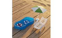 Dollhouse Swimming Pool Set Plastic Dollhouse Pool Set Poolside