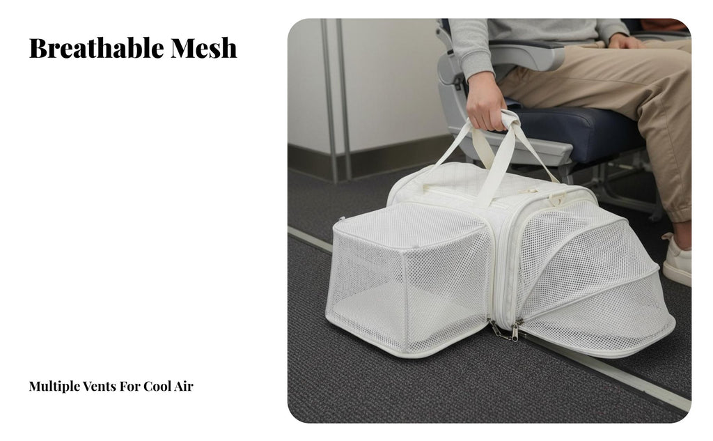 Airline Approved Pet Carrier Large Capacity Soft-Sided Pet Carrier for Car Rides