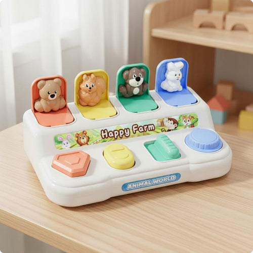 Control Panel Toy Cognitive Training Spring-up Toy Box Safe Plastic for Home