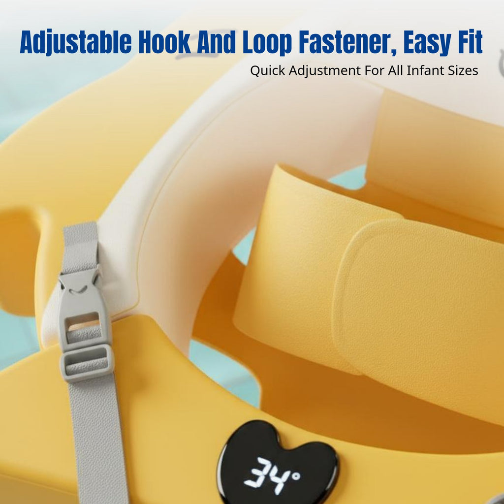 Infant Swimming Ring, Newborn Float, Underarm Support, Non-Inflatable, Adjustable Strap Design