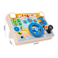 Electronic Steering Wheel Toy Hands-on Learning Interactive Car Dashboard Toy