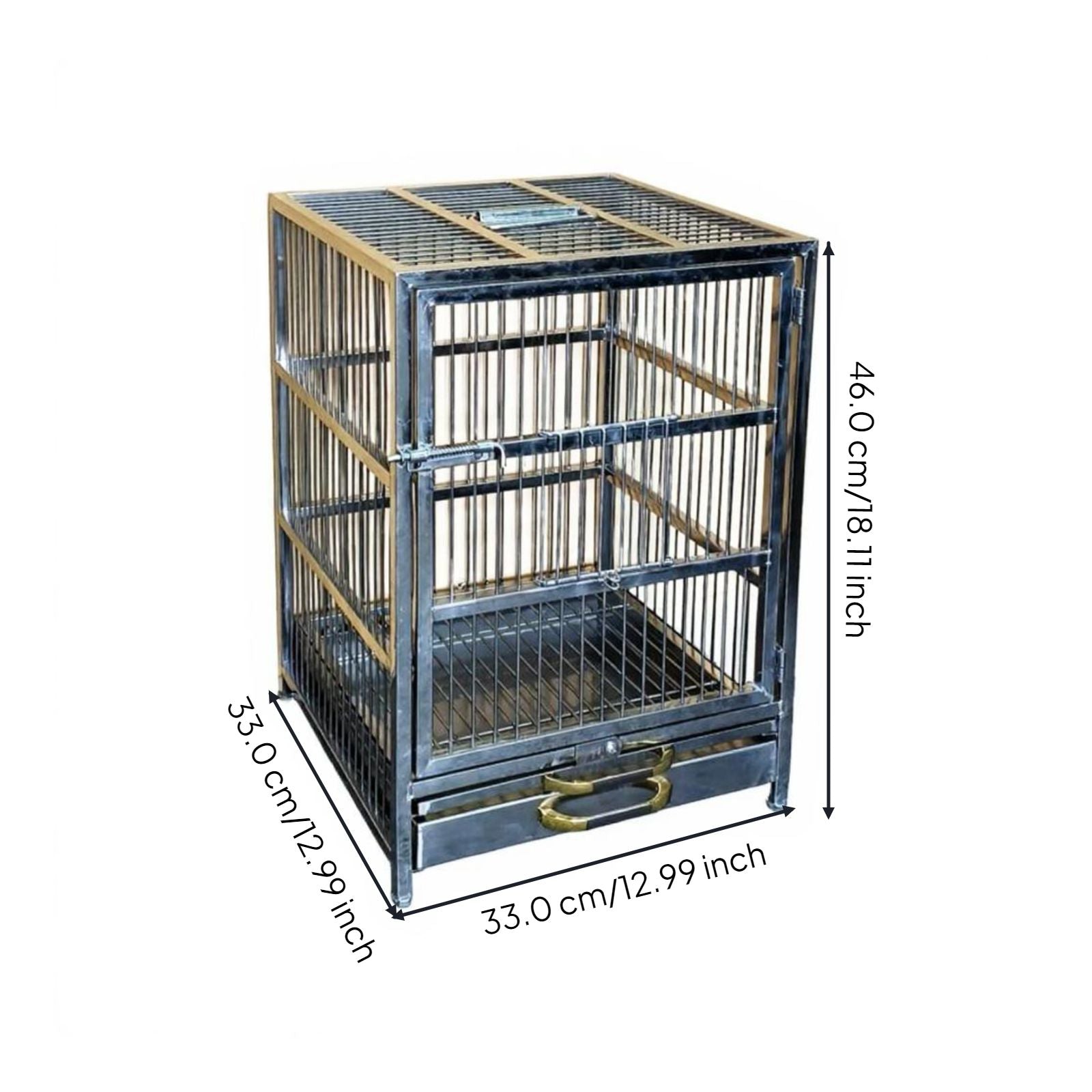 Stainless steel parrot cage